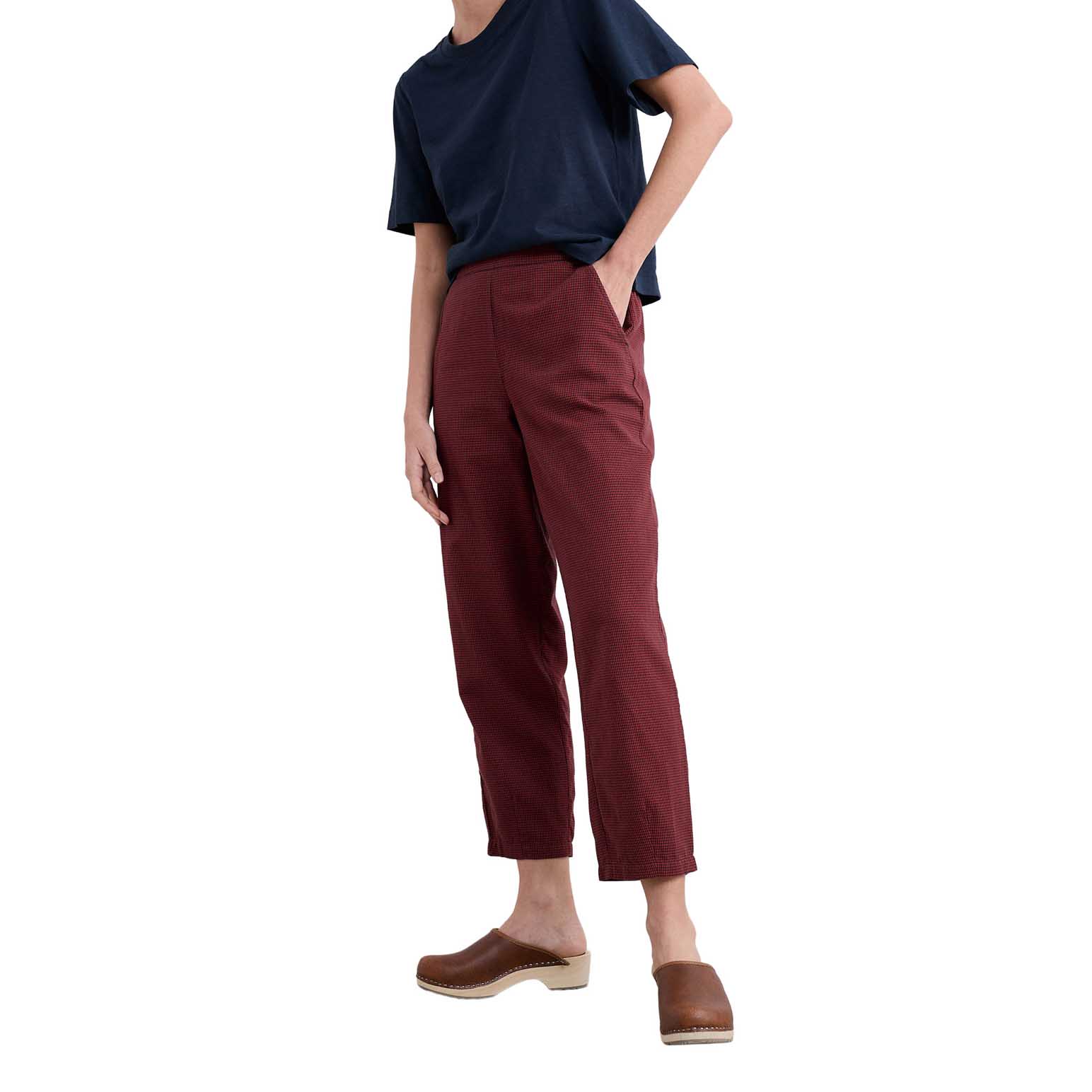 Seasalt Cornwall Vow Cave Trouser Forest Garden Dark Cinnamon